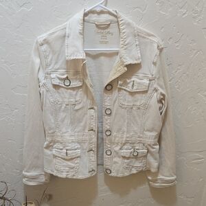 Faded Glory Women's Cream Jean Jacket